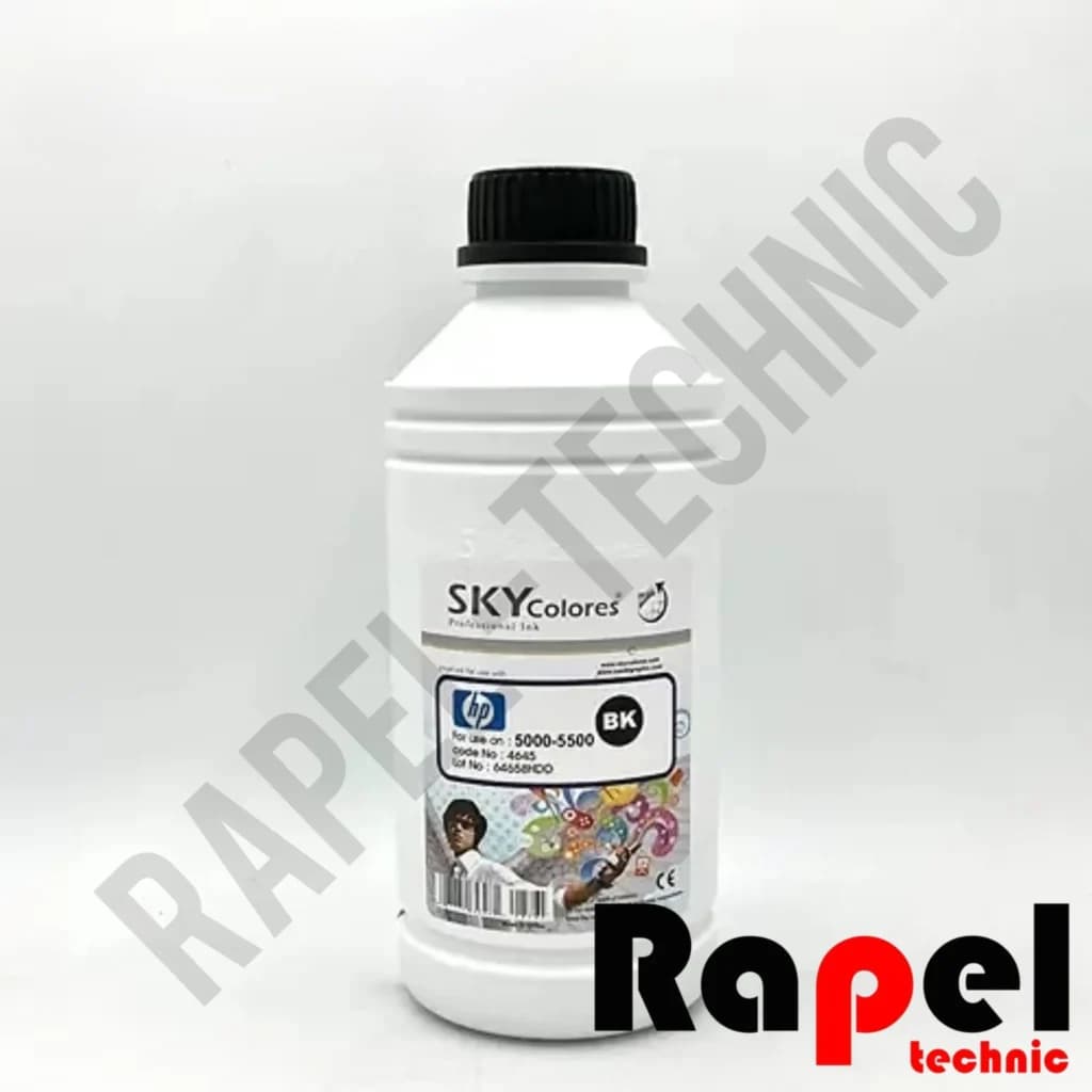 جوهر پلاتر اچ پی 5500 مشکی (یک لیتری) اسکای | مناسب پلاترهای 6 رنگ HP5000-5500 — تصویر ۳