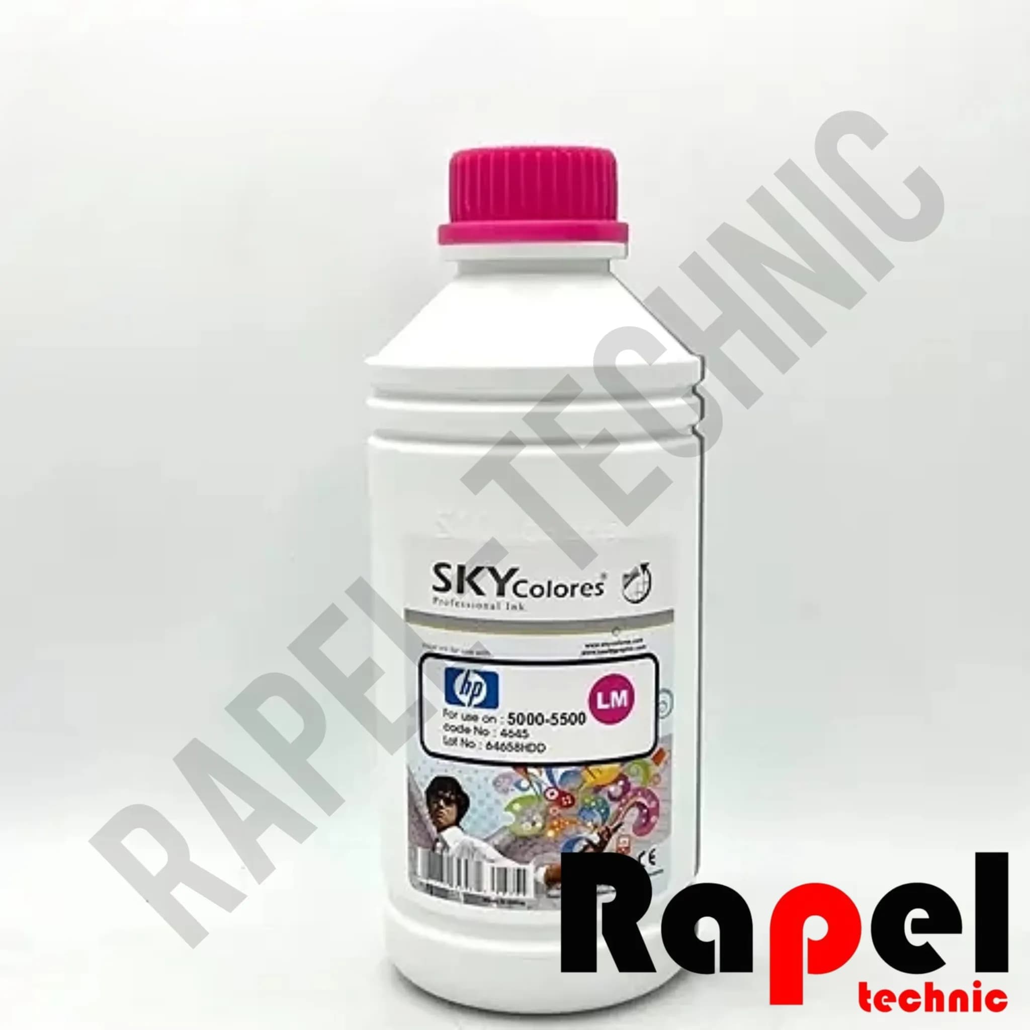 جوهر پلاتر اچ پی 5500 قرمز روشن (یک لیتری) اسکای | مناسب پلاترهای 6 رنگ HP5000-5500 — تصویر ۲