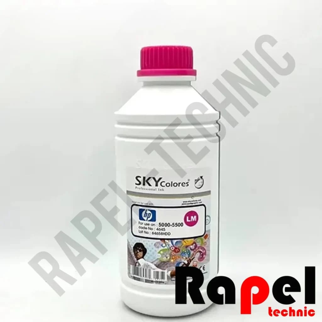 جوهر پلاتر اچ پی 5500 قرمز روشن (یک لیتری) اسکای | مناسب پلاترهای 6 رنگ HP5000-5500 — تصویر ۳