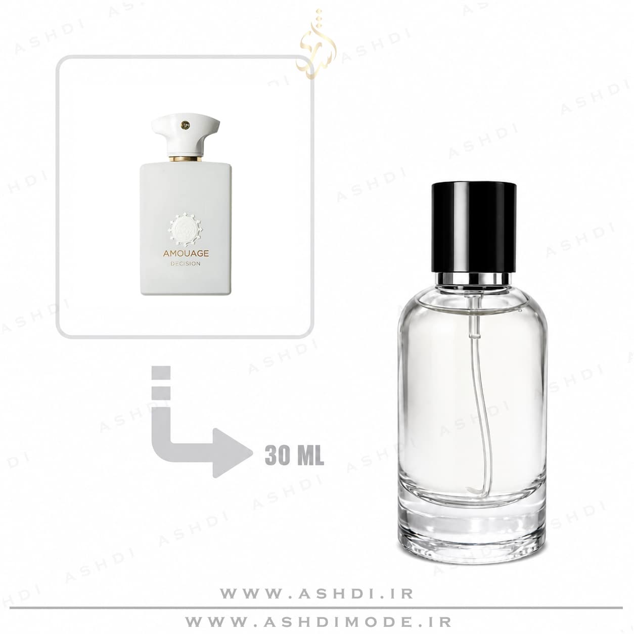 عطر ادکلن آمواج دسیژن اکسترا پرفیوم 30 میل اشدی | Amouage Decision 30ml Extra Parfum ASHDI