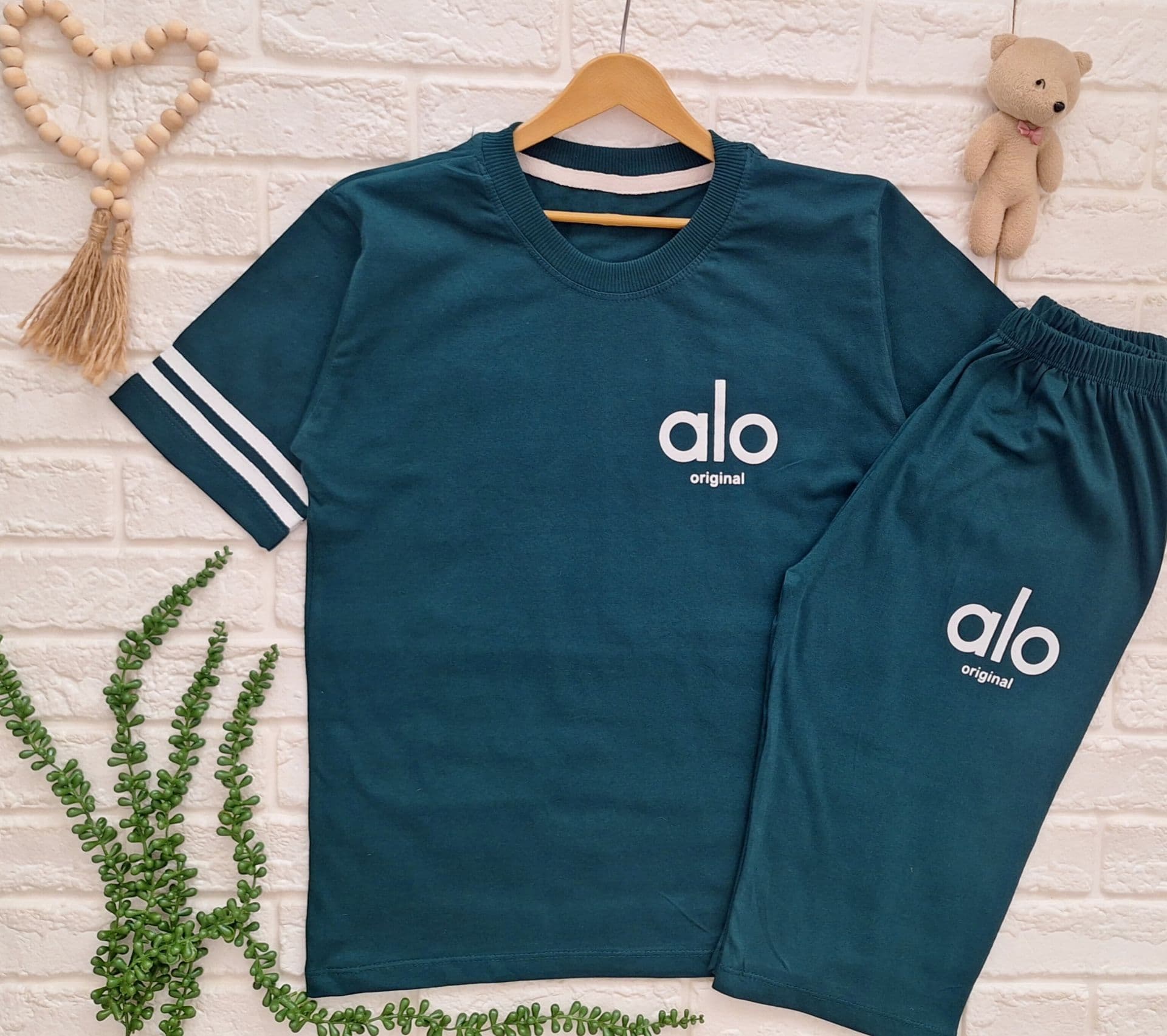 تیشرت شلوارک پنبه alo سایز ۶۰ و ۶۵ — تصویر ۸