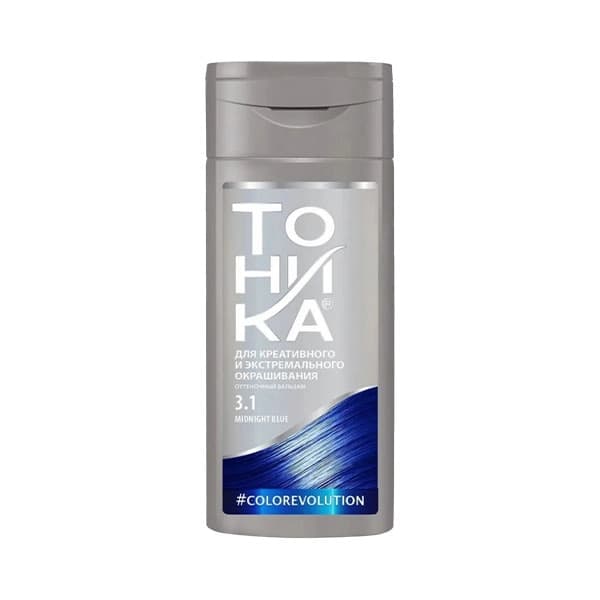 شامپو رنگساژ مو تونیکا TOHNKA شماره 3.1 میدنایت بلو حجم 150 میلی لیتر رنگ سرمه ای