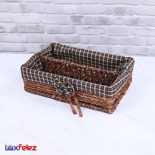 جا قاشقی حصیری مدل 2 خانه