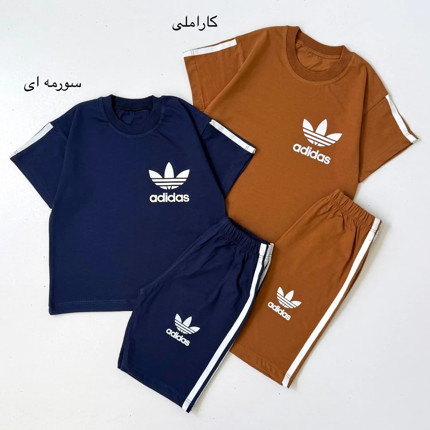 ست تیشرت و شلوارک بچگانه آدیداس (35-40-45) کد 8461 — تصویر ۸