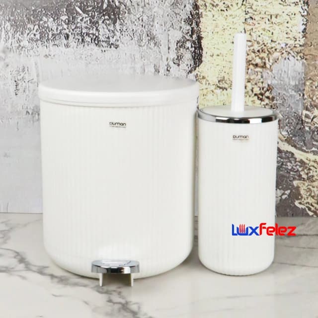 ست سطل و برس دومان مدل پدال دار