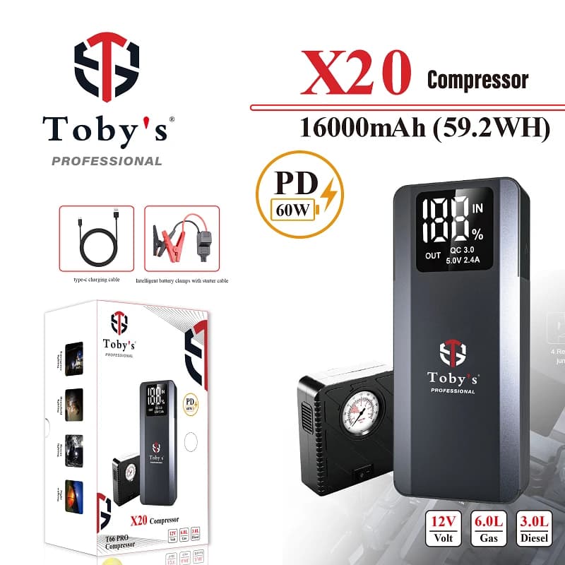 جامپ استارتر توبیز مدل Toby’s X20 — تصویر ۷