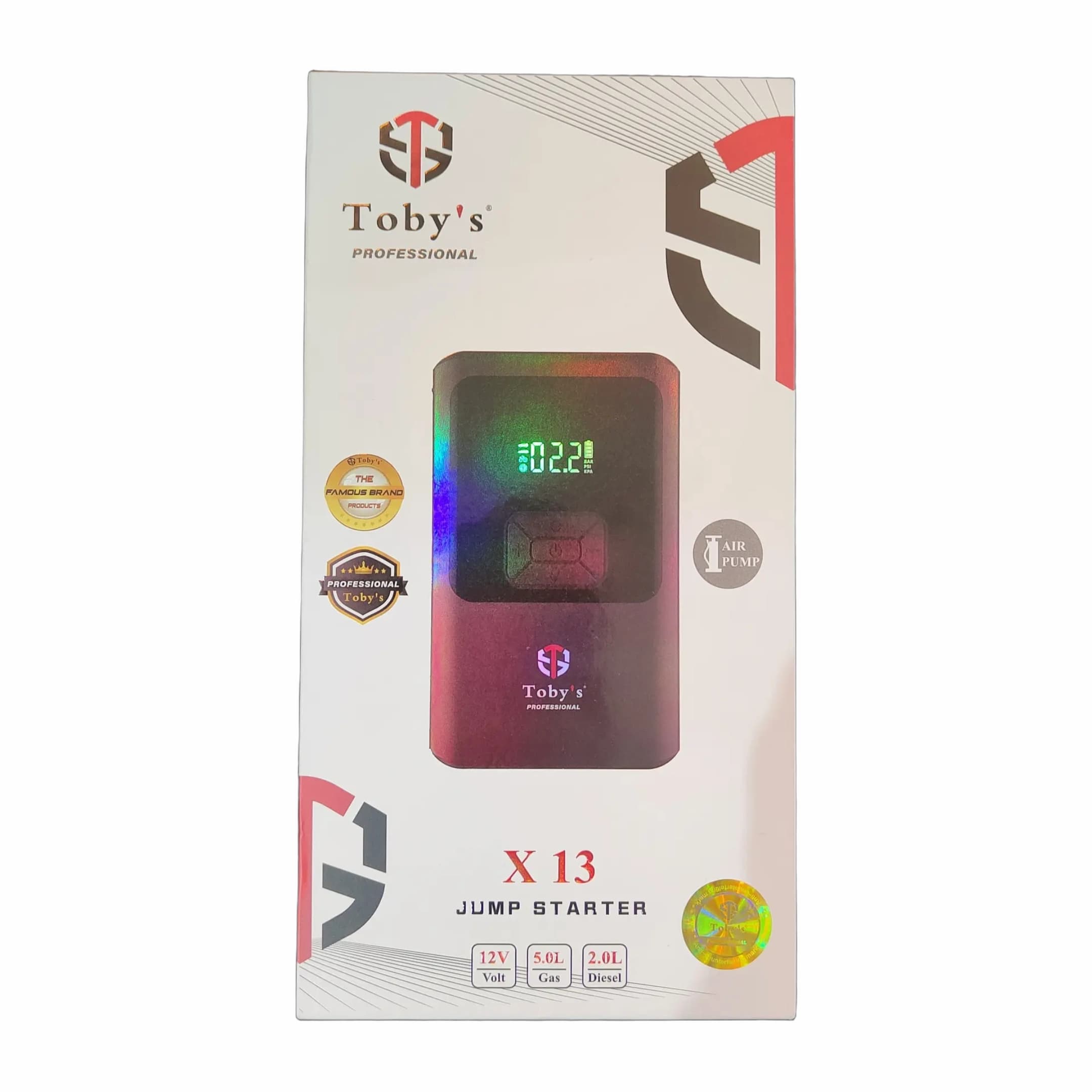 جامپ استارتر و پمپ باد توبیز مدل Toby’s X13 — تصویر ۷