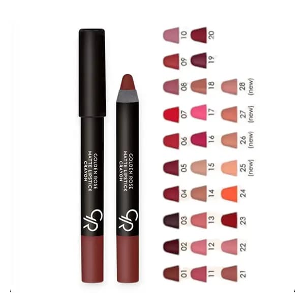 رژ لب مدادی کرایون مات گلدن رز GOLDEN ROSE مدل CRAYON