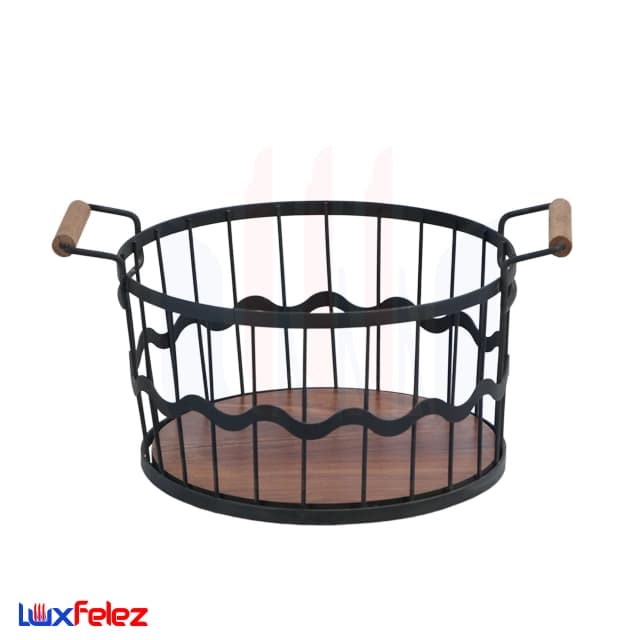سبد میوه دسته دار کف چوب — تصویر ۲