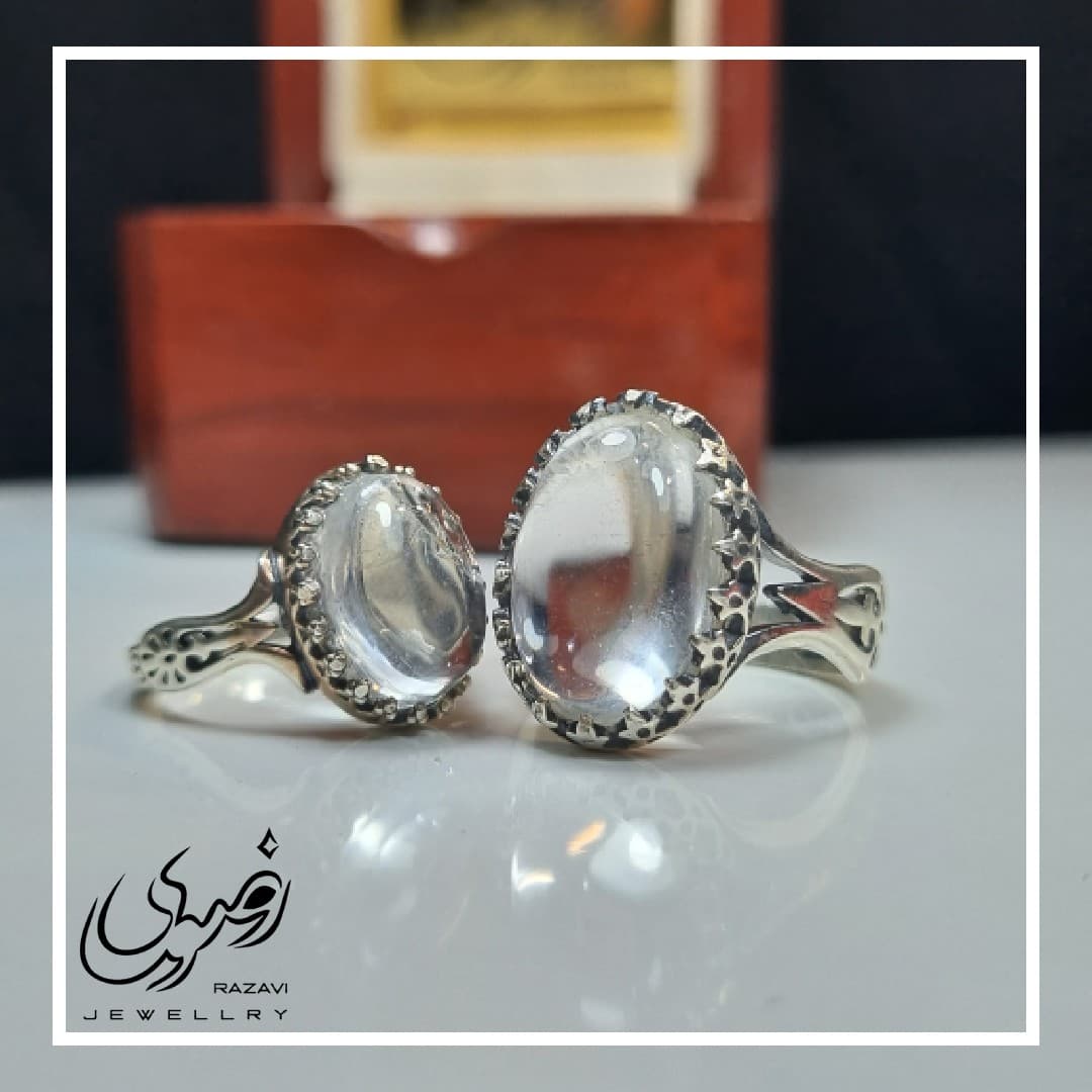 ست انگشتر الیاژ نقره روس مردانه و زنانه درنجف — تصویر ۷