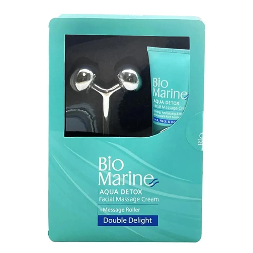 کیت کرم ماساژ صورت و گردن بایومارین Aqua Detox — تصویر ۲