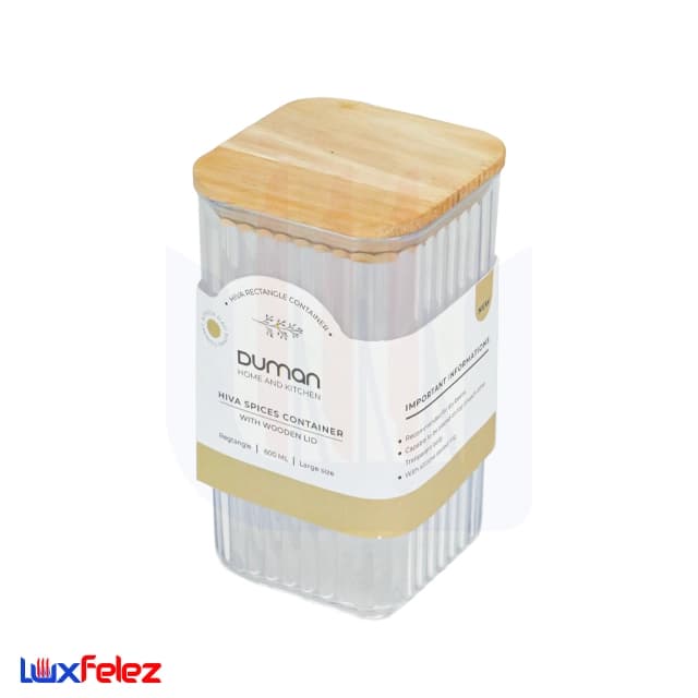 بانکه دومان درب چوب مدل چوب 500ML شیار دار — تصویر ۳