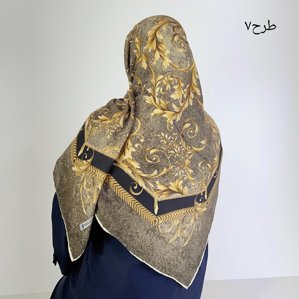 روسری زنانه نخی قواره دار کد 3099 — تصویر ۸