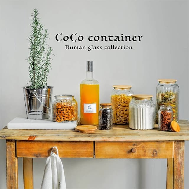 بانکه حبوبات دومان مدل شیاردار coco — تصویر ۳