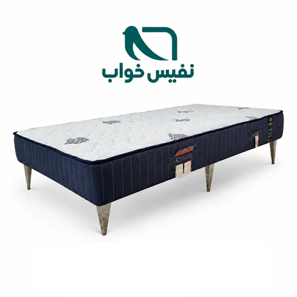 تشک پایه دار فلزی نفیس مدل نیلوفر A | دونفره سایز 180*200 — تصویر ۵