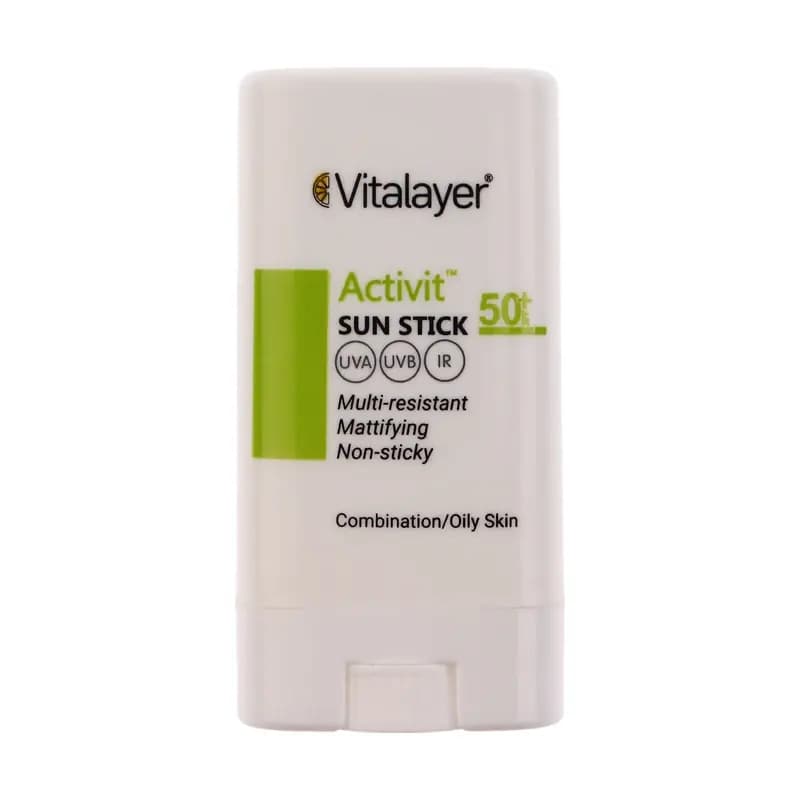 ضد آفتاب استیکی ویتالیر مدل Activit با SPF50 مناسب پوست چرب و مختلط وزن 15 گرم — تصویر ۵
