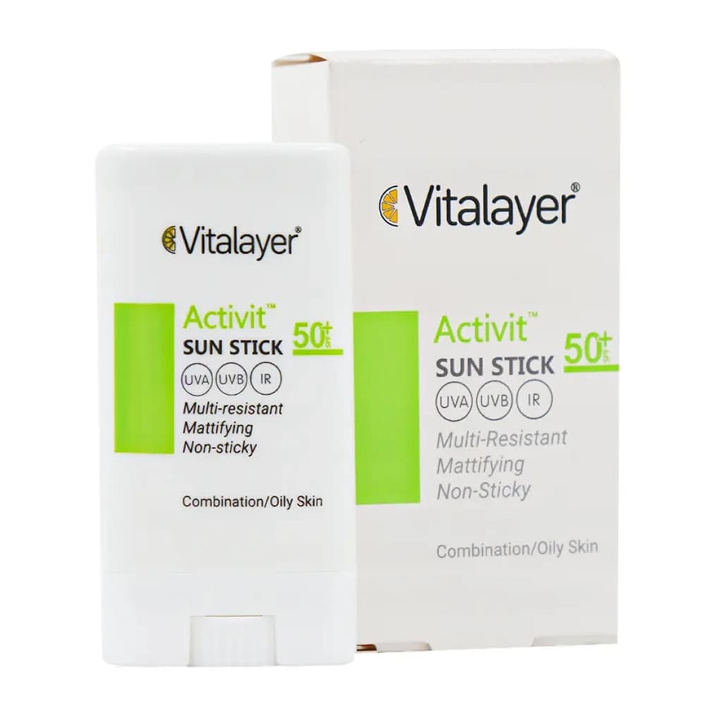 ضد آفتاب استیکی ویتالیر مدل Activit با SPF50 مناسب پوست چرب و مختلط وزن 15 گرم — تصویر ۲