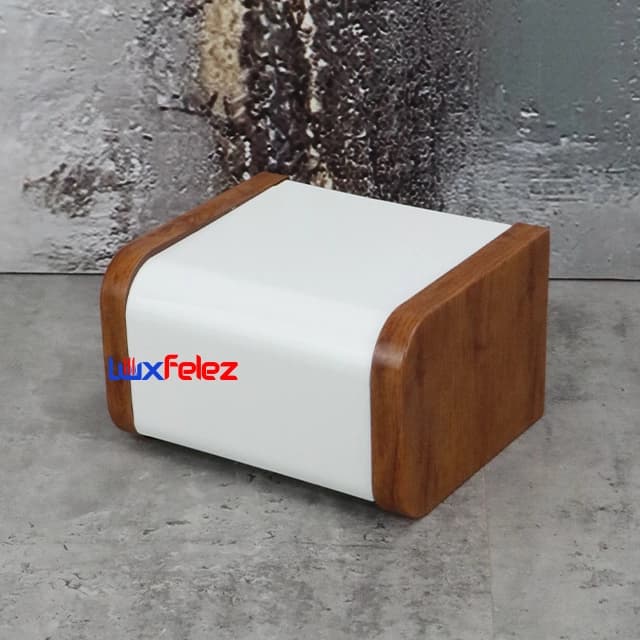 جا دستمال صبا مدل دیواری طرح چوب