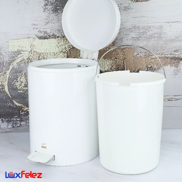 سطل پدالی بهاز کالا مدل استیل 14 لیتر — تصویر ۸