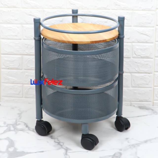 جا پیازی کوتیرو مدل 2 طبقه چوب فلز