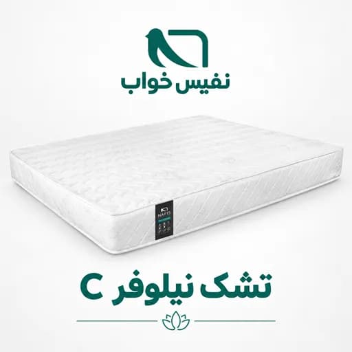 تشک نیلوفر C نفیس | دونفره سایز 160*200 — تصویر ۴
