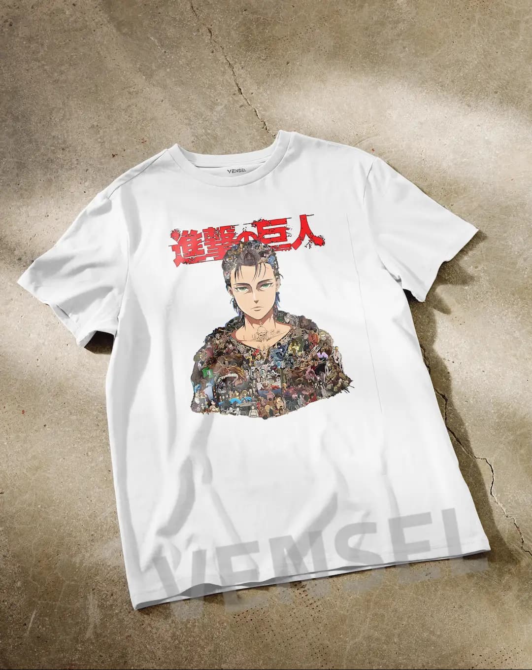 تیشرت انیمه Attack on Titan اتک آن تایتان طرح ارن T-909 — تصویر ۴