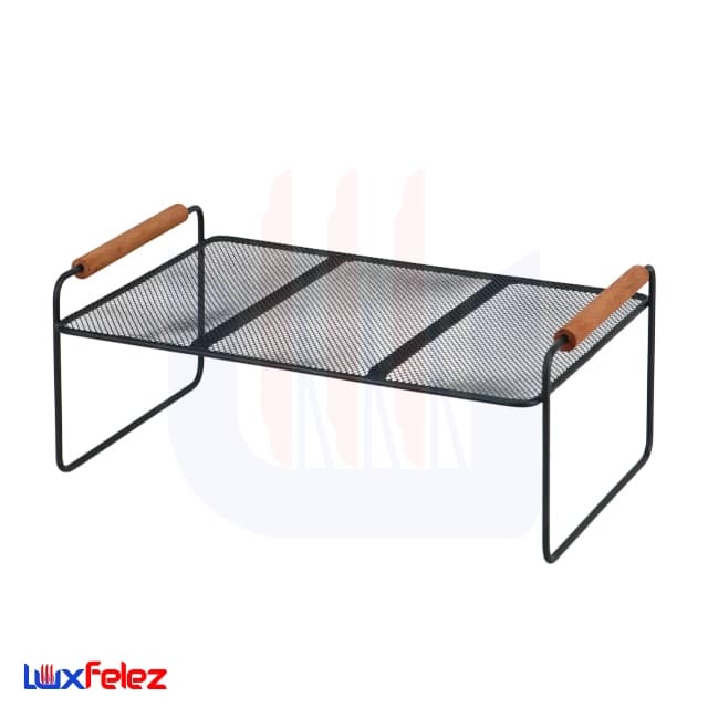 شلف داخل کابینت سناتور مدل یک طبقه دسته چوبی — تصویر ۴