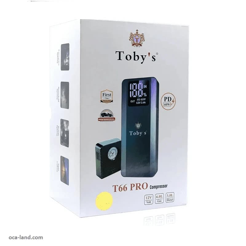 جامپ استارتر و پمپ باد توبیز مدل T66 PRO (X20) — تصویر ۱۰