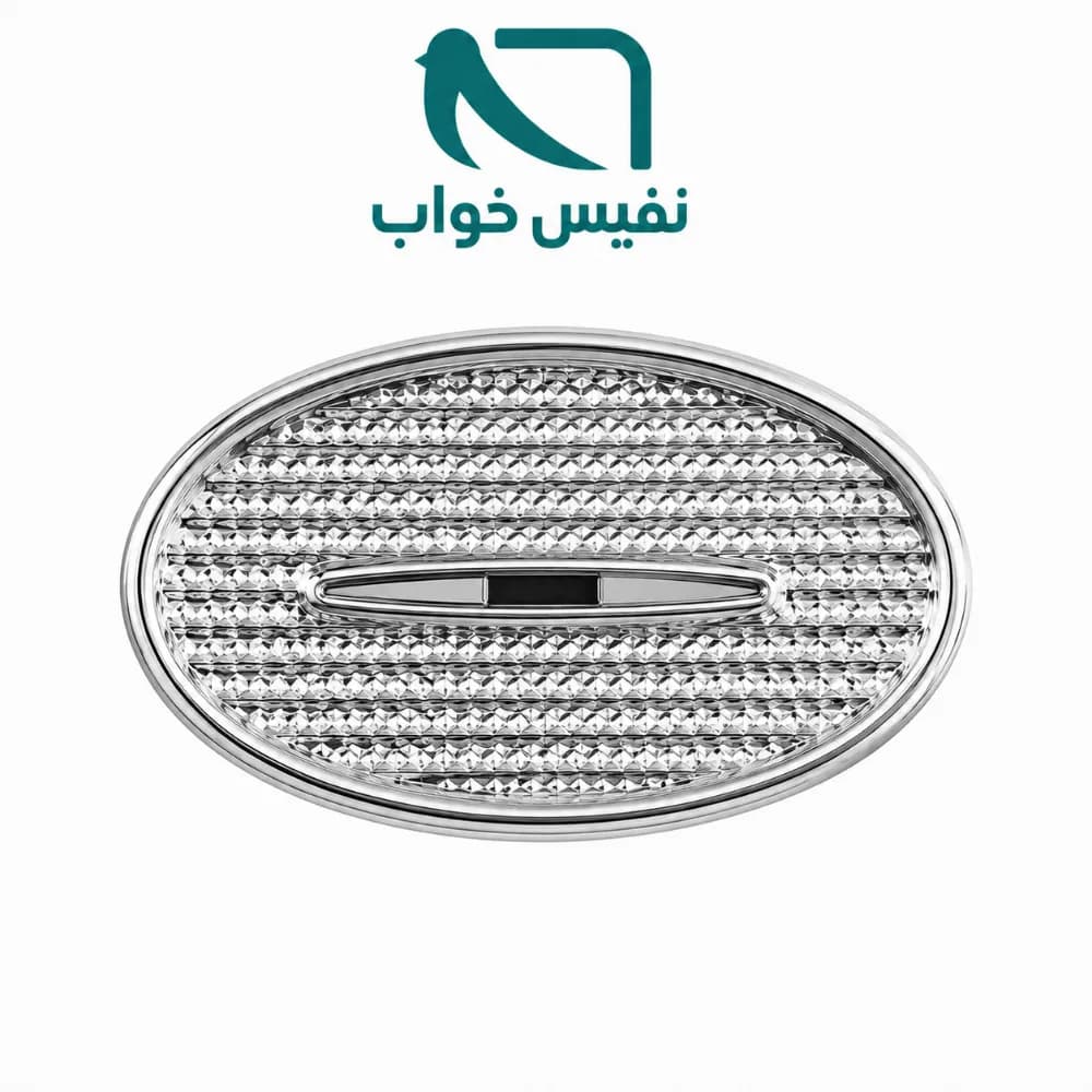 هواکش یا سوپاپ هوای تشک بیضی نقره ای 4cm