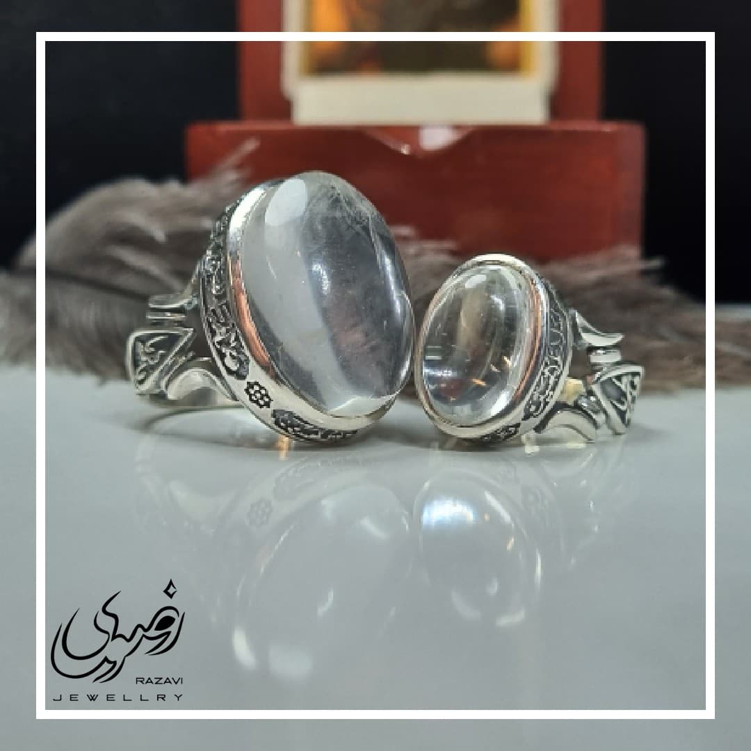 ست انگشتر آلیاژ نقره روس مردانه و زنانه در نجف اصلی — تصویر ۸