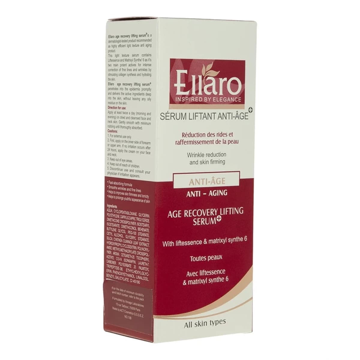 سرم ضد چروک ایج ریکاوری الارو مدل Anti Aging — تصویر ۳
