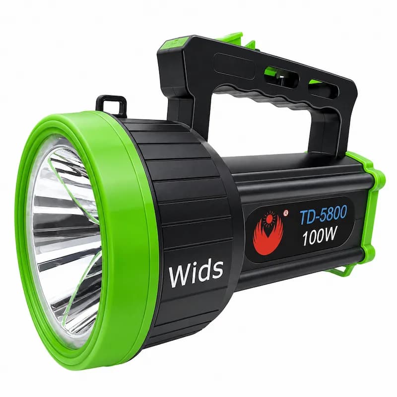 چراغ قوه دستی ویدز مدل 100W TD-5800(باتری لیتیومی و شارژر USB)