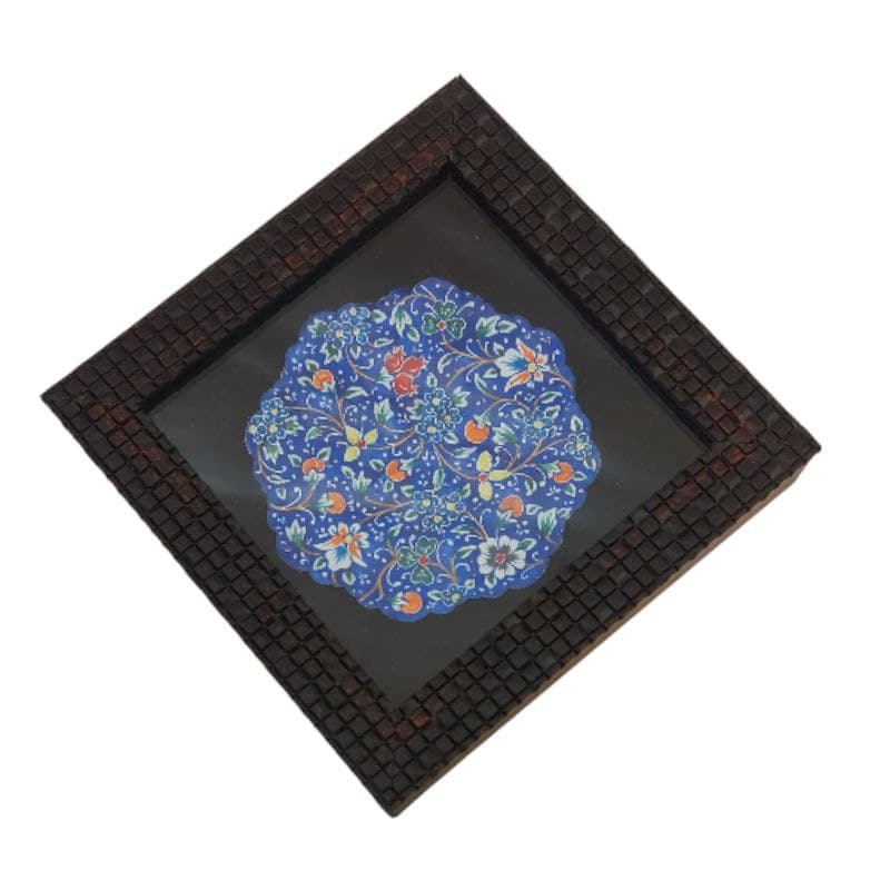بشقاب میناکاری دیوارکوب 10 سانتی|کد 1DK20