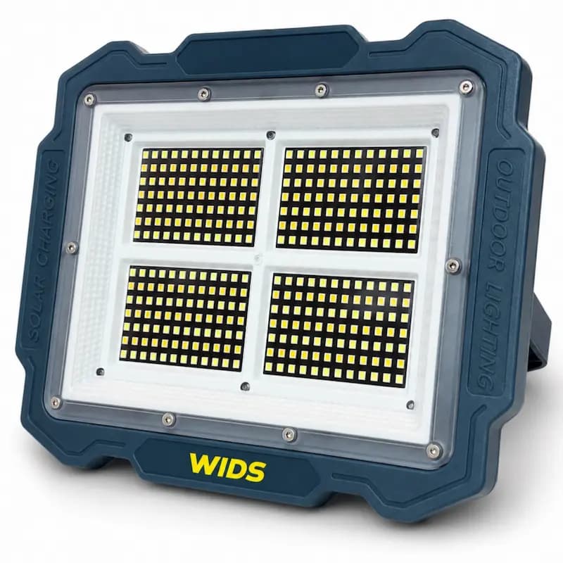 پروژکتور شارژی و خورشیدی ویدز 350 وات مدل 3PANEL SOLAR