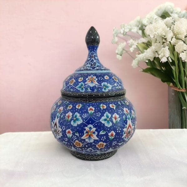 سرویس 15 پارچه 6 نفره چای خوری میناکاری کد ZP292 — تصویر ۵