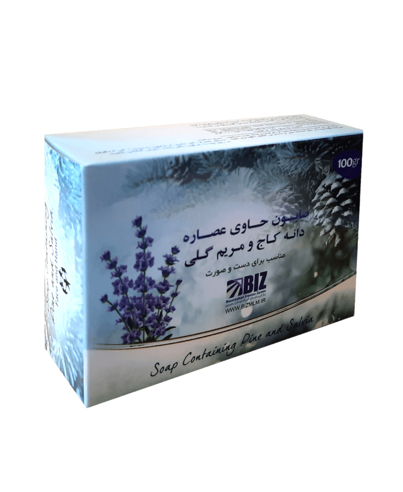 صابون دست و صورت دانه کاج و مریم گلی-پک ۳ عددی