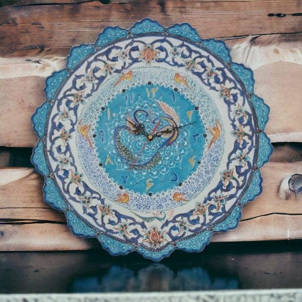 ساعت میناکاری دیوارکوب کد S1009 — تصویر ۳