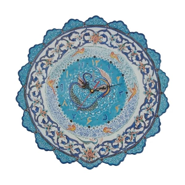 ساعت میناکاری دیوارکوب کد S1009 — تصویر ۲