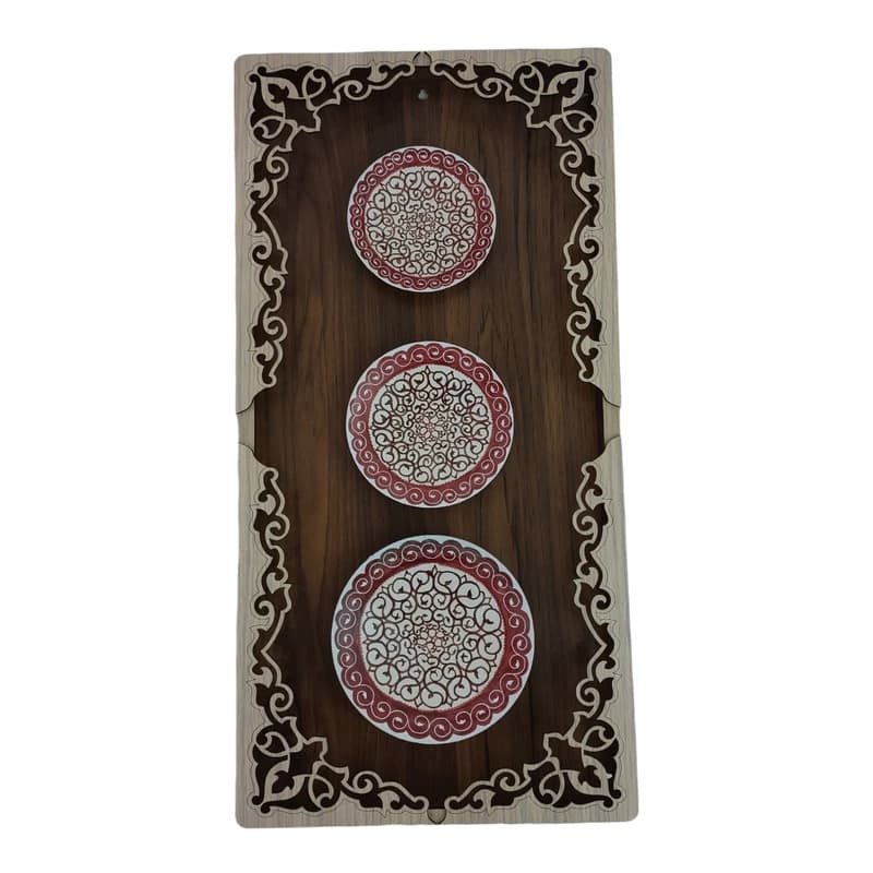 قاب میناکاری دیوارکوب|سری 3 تایی|کد B1133