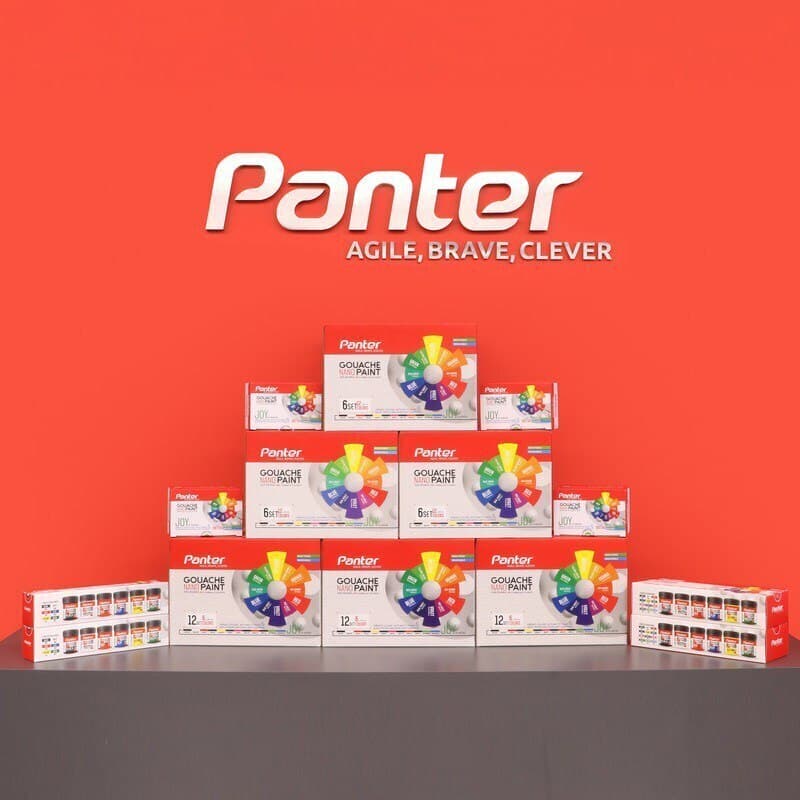 گواش نانو پوشرنگ پنتر 6 رنگ Panter Nano GP-711-6 — تصویر ۵