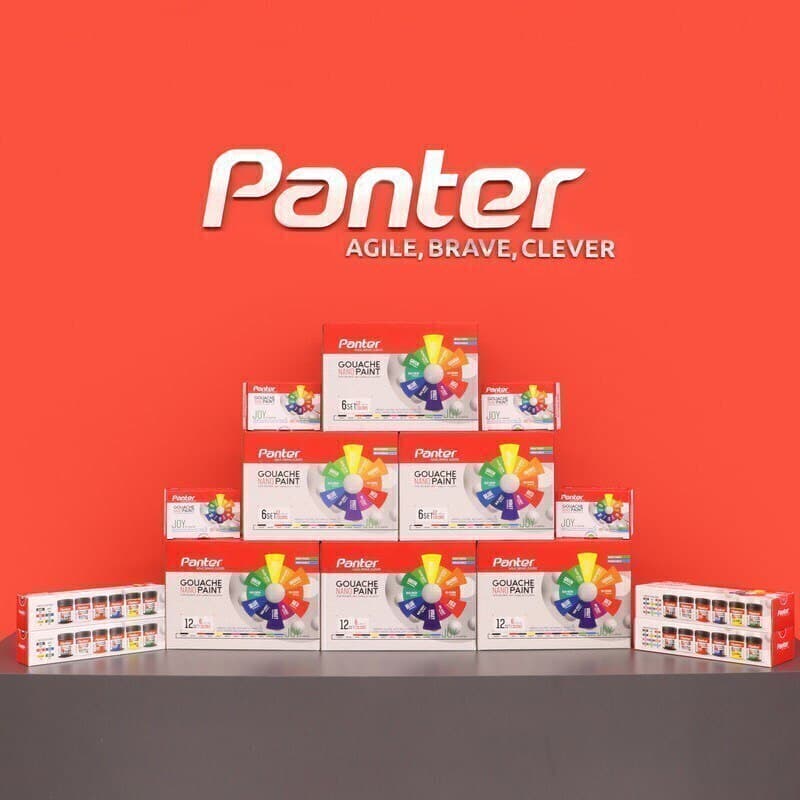 گواش نانو پوشرنگ پنتر 12 رنگ Panter Nano GP-711-12 — تصویر ۵
