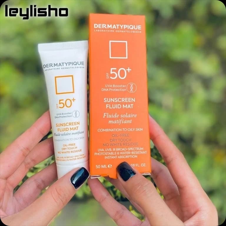 ضد آفتاب فلوئیدی بی رنگ پوست چرب spf50 درماتیپیک — تصویر ۱۲