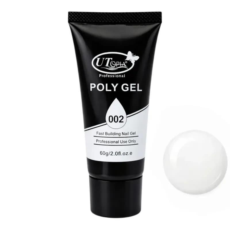 پلی ژل ناخن یوتی (UT) حجم 60 میلی لیتر رنگ شیری(MILKY)