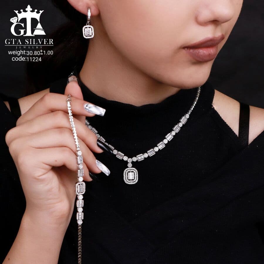 سرویس نقره مارسا طرح امرالدکات کد 11224 — تصویر ۲