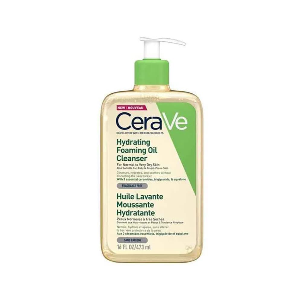 فوم شستشوی روغنی سراوی CERAVE حجم 473 میل | آبرسان، مناسب پوست بسیار خشک و حساس اورجینال