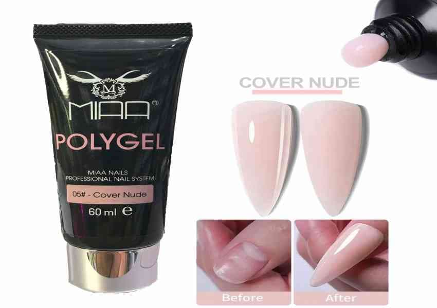 پلی ژل ۶۰ میل میا (Mia Poly Gel 60ml) رنگ COVER NUDE
