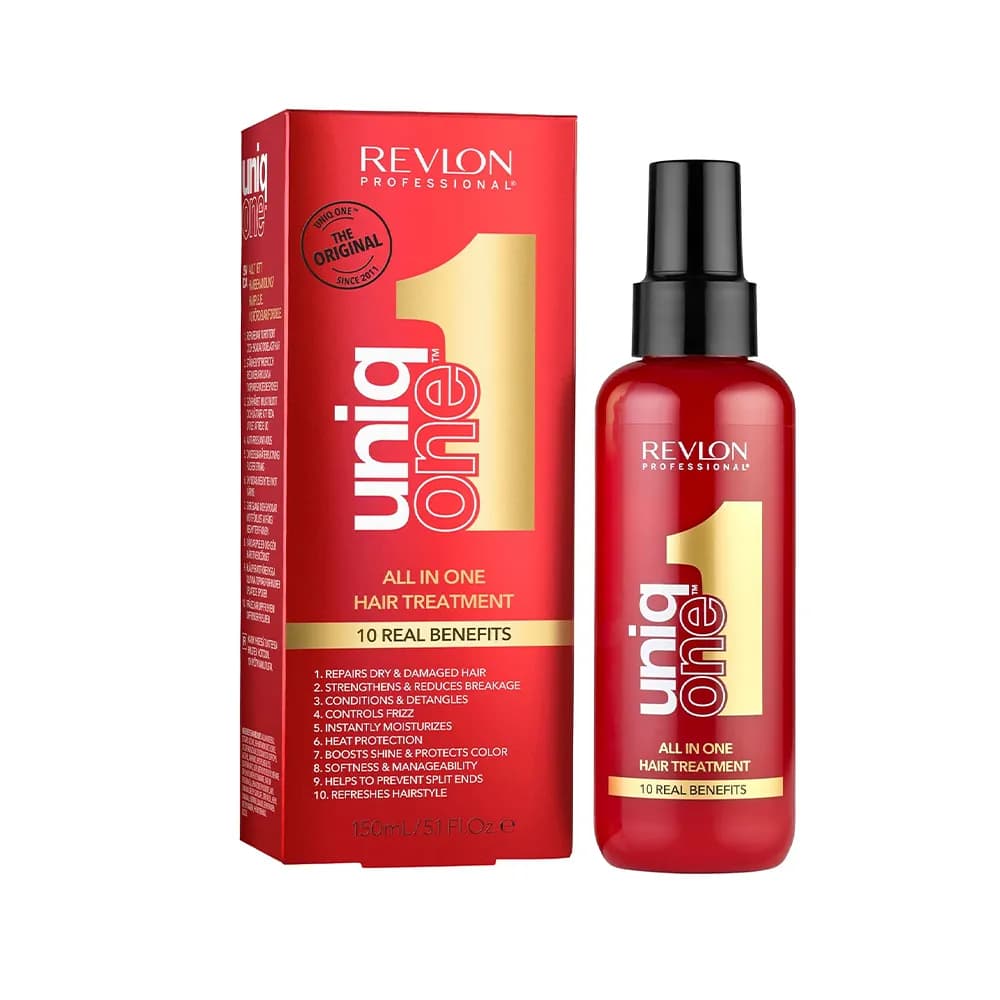 سرم و اسپری مراقبت مو 10 کاره رولون revlon بعد حمام ترمیم کننده یونیک وان UniqOne اورجینال