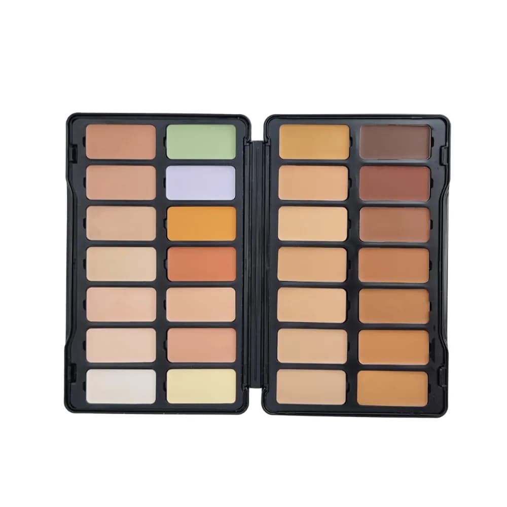 پالت کانتور چرب 28 رنگ کاموفلاژ کرمی فوراور52 Forever52 Camouflage Concealer Palette zhp001 اورجینال — تصویر ۴