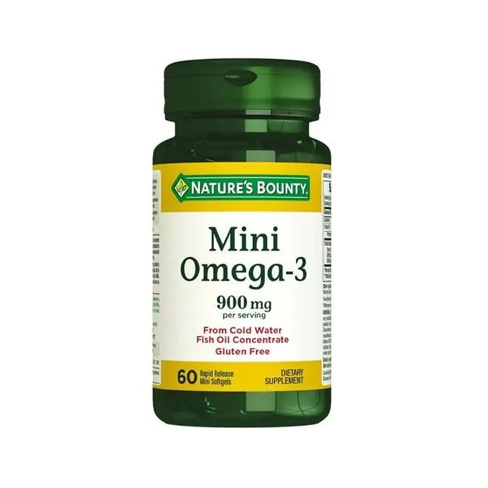مکمل امگا۳ نیچرزبونتی تعداد ۶۰عددی NATURES BOUNTY اورجینال — تصویر ۲