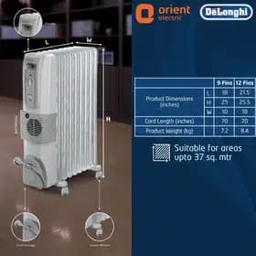 شوفاژ برقی دلونگی مدل KH770720V — تصویر ۲